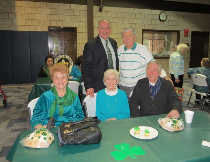 Eastchester Supervisor Anthony Colavita spent St. Patrick&#x27;s Day with seniors.