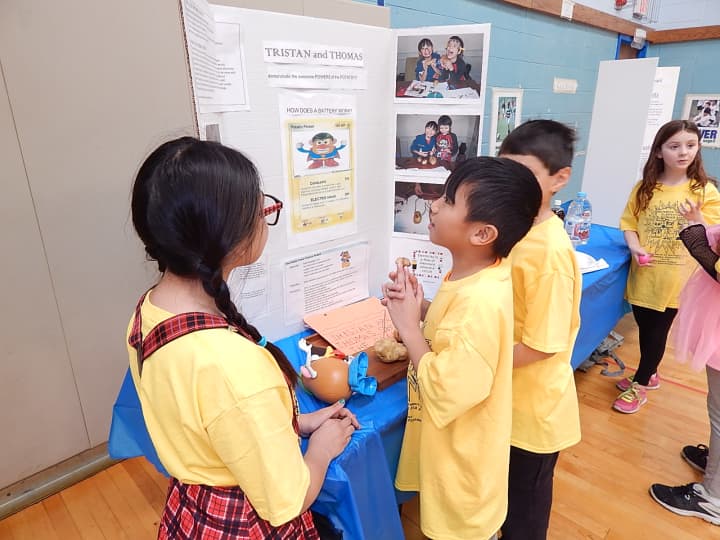 Students take part in Furnace Woods Science Fair.
