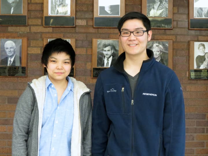 Allen He and Adele Fu are Briarcliff High Schools Class of 2015 salutatorians.