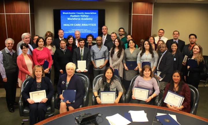 The Westchester County Association, along with officials from Westchester County and Rep.  Nita Loweys office, honor the inaugural graduates of the Hudson Valley Workforce Academys first course.