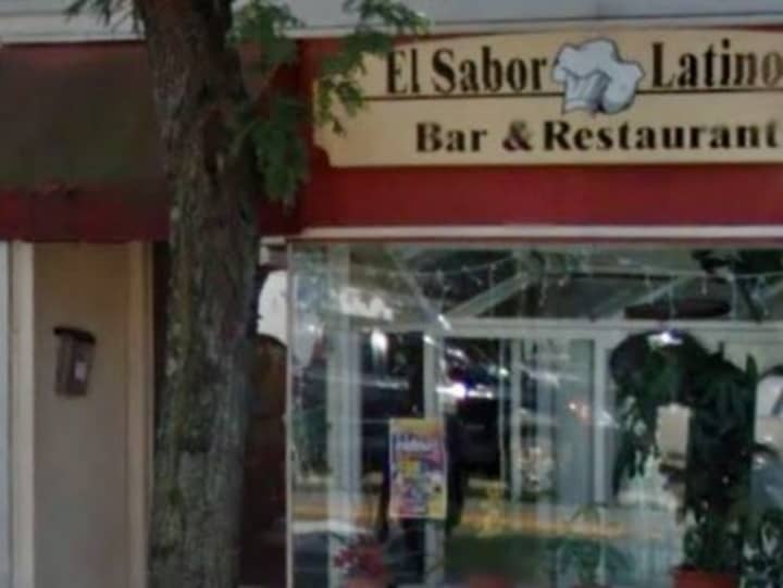 The front facade of the Sabor Latino restaurant in Peekskill. 