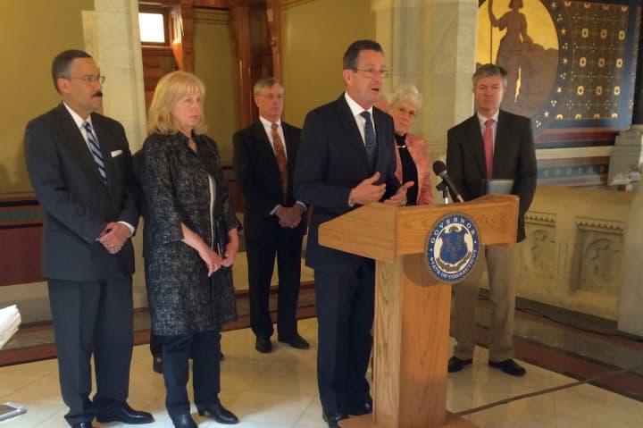 Gov. Dannel P. Malloy announces the formation of the Transportation Finance Panel to explore how to fund a modernization of the state&#x27;s transportation infrastructure.