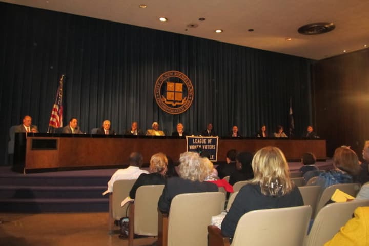 John Earvin was on a panel of candidates in the 2011 campaign for New Rochelle City Council.