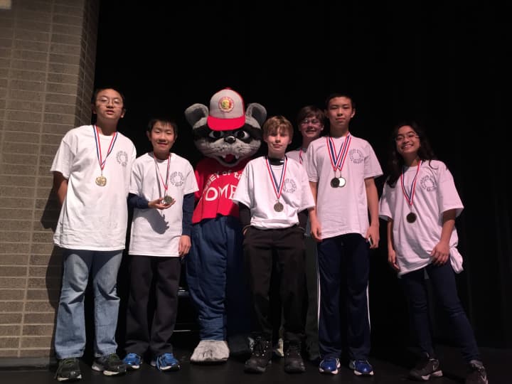 Middlesex Middle School students won first place in their division at the 34th Annual Connecticut State Tournament for Odyssey of the Mind.