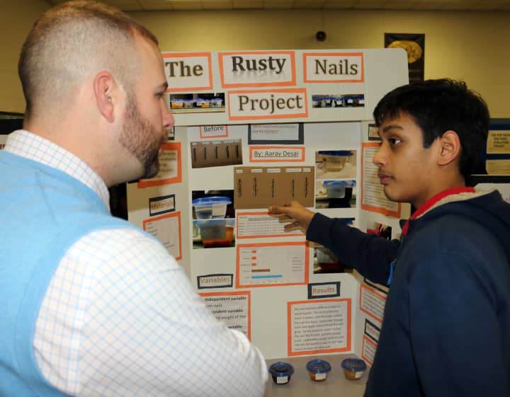 Sixth-graders at Lakeland Copper Beech Middle School in Yorktown Heights recently presented their original science research projects.