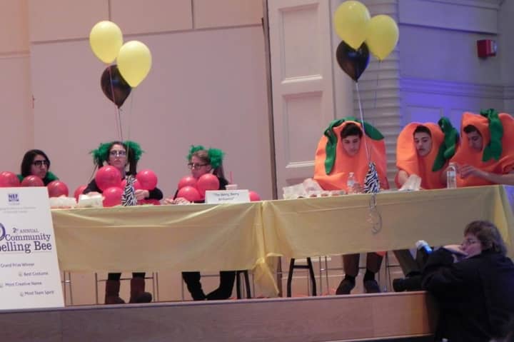 The Norwalk Education Foundation will host its third annual Community Spelling Bee on Thursday at Norwalk City Hall&#x27;s Concert Hall. Above, costumed spellers enjoy a previous bee. 