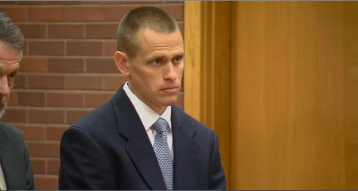 Kyle Seitz is sentenced Thursday in state Superior Court in Danbury. 