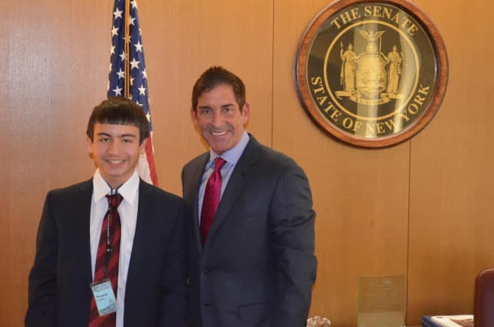 Thomas Curro and Sen. Jeffrey Klein met in Albany on March 25.