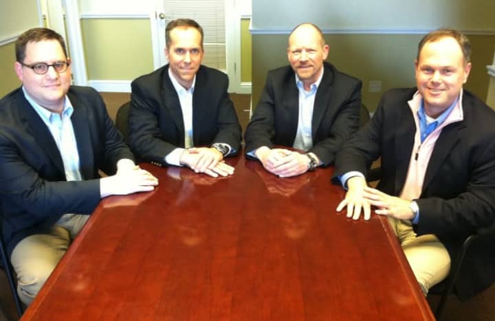 Vision Search Partners is a Wilton-based search firm. Pictured from left are its four partners: Pio Imperati, William Bardini, Richard Champagne and Matthew McMahon.