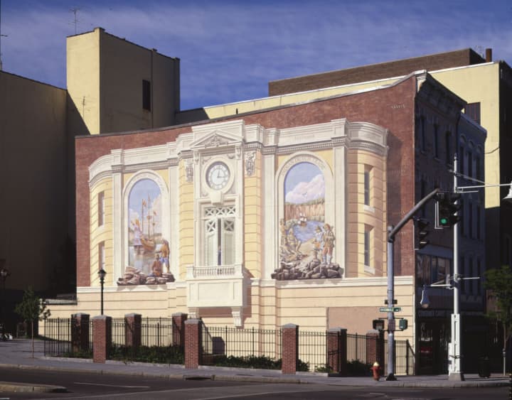 Richard Haas is well known for his mural in Downtown Yonkers.