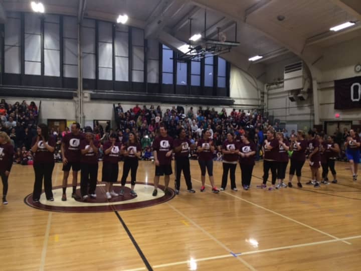 The O&#x27;Dribblers, the Ossining staff basketball team with teachers from all the schools. 