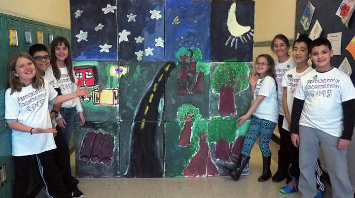 Parsons Elementary students who competed in the Destination Imagination competition.