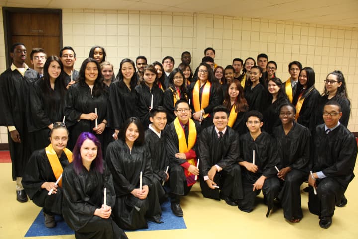 Peekskill High School students were honored as inductees for the National Honor Society, Mu Alpha Theta and New York State Mathematics Honor Society.