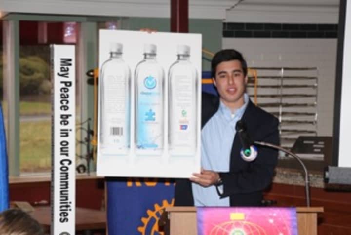 Staples High junior Ben Goldstein created Choice Water, whose sales will benefit area nonprofits. 
