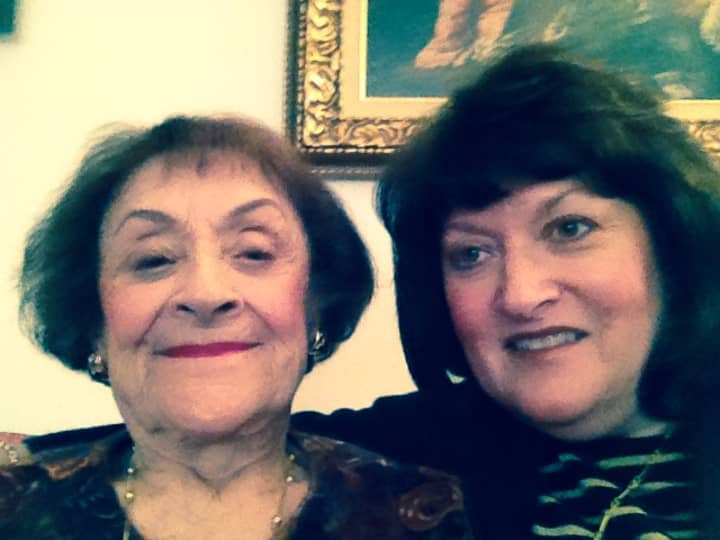 Sheri Gordon Handwerger, right, with her mother, Marysia Weiger Gordon.