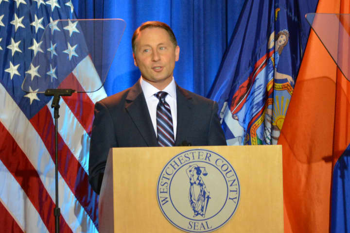 Westchester County Executive Rob Astorino during Wednesday&#x27;s &quot;state of the county&quot; address in White Plains.