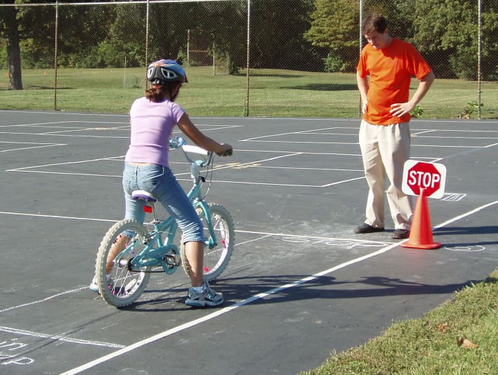 There will be a bicycle and helmet safety program at Delfino Park on Saturday.