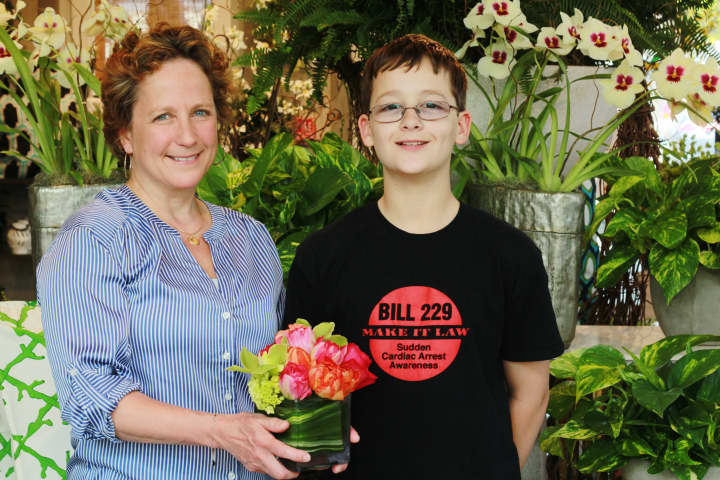 The winner of the 2014 &quot;Best Mom&quot; contest, Veronica Scribano and her son, Sam.