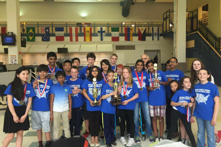 The Science Olympiad team from Bedford Middle School in Westport won the state competition and is now heading to the national level in Nebraska.