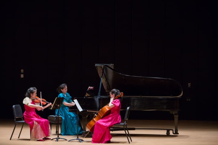 Furuya Sisters in live performance in 2014 at University of Connecticut. 