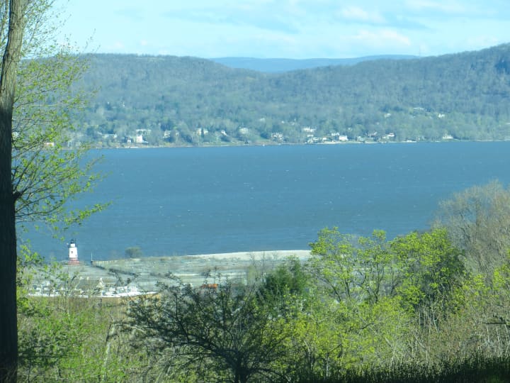 A view of the Hudson River.