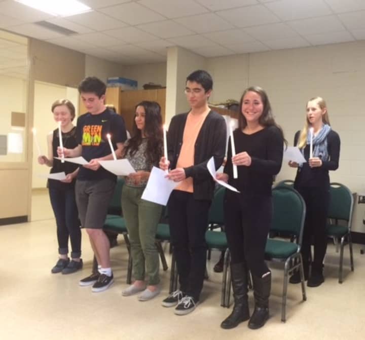 Thirteen Irvington High School students recently were inducted into the schools French Honor Society.