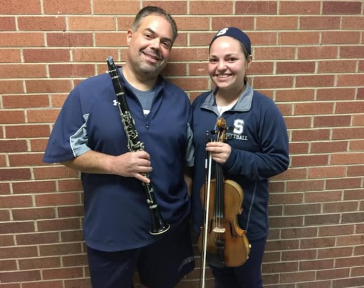 Adam Adelkopf, left, and his daughter, Robyn, will play at the Stamford Young Artists Philharmonic Gala on May  17 at The Palace in Stamford.