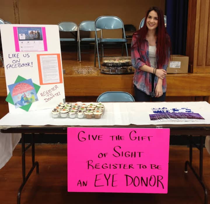 New Rochelle High School student Spenser White is raising awareness for eye and organ donations.