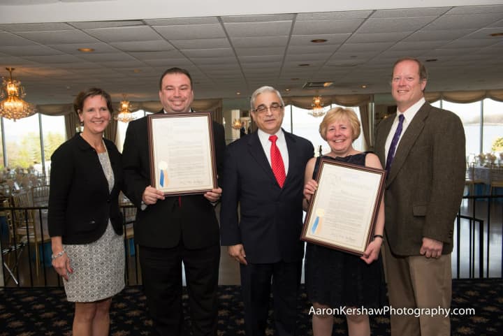 Honorees at the New Rochelle Chamber of Commerce&#x27;s Annual Dinner Dance included Jeffrey Deskovic, Rosemary McLaughlin and Frank Miceli.