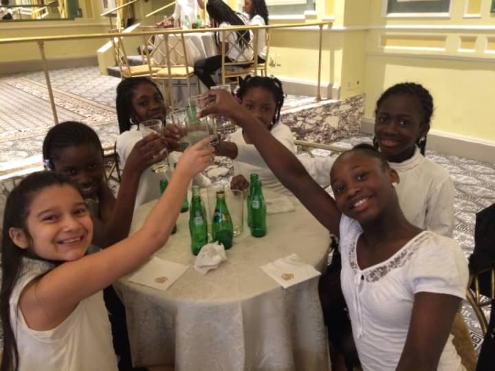 Members of the Edwards Williams Elementary School Chorus performed &quot;Gold&quot; at the Pierre Hotel National Mother&#x27;s Day Council Luncheon in Manhattan on May 7.