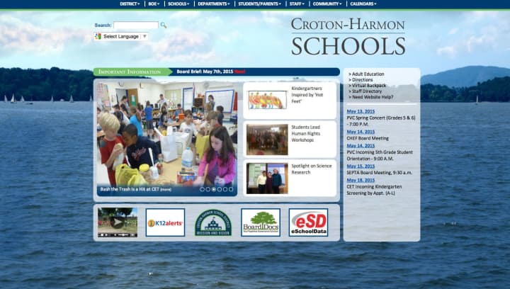 The Croton-Harmon School District has launched its redesigned website.