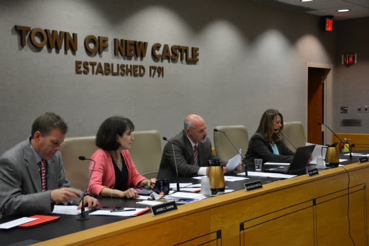New Castle Town Board members voted at their May 12 meeting to approve Chappaqua Crossing retail items.
