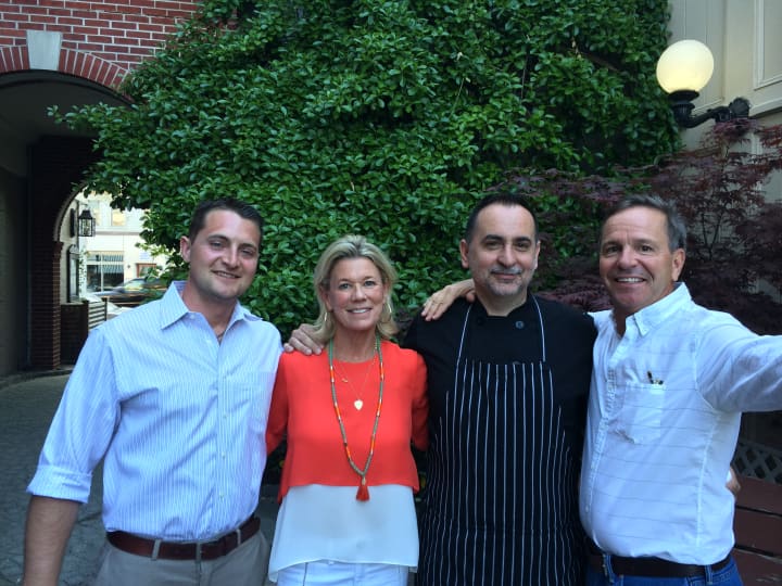 From left, manager Matt Polidoro, co-owner Lynn Gagliardi, chef Piergiorgio Nanni and co-owner Mike Gagliardi of Darien&#x27;s The Goose American Bistro &amp; Bar recently celebrated five years in business.