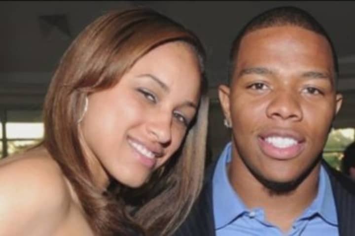 New Rochelle&#x27;s Ray Rice and his wife, Janay.
