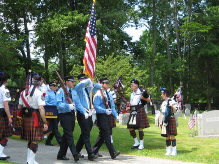 A Memorial Day parade in Pound Ridge.
