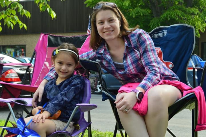People of all ages enjoy the Memorial Day parade in Danbury. 