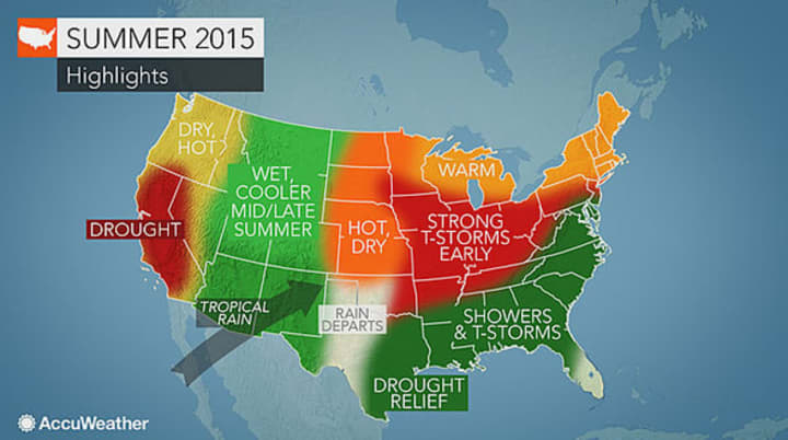 The northeast will experience multiple days with at least 90-degree temperatures this summer. 