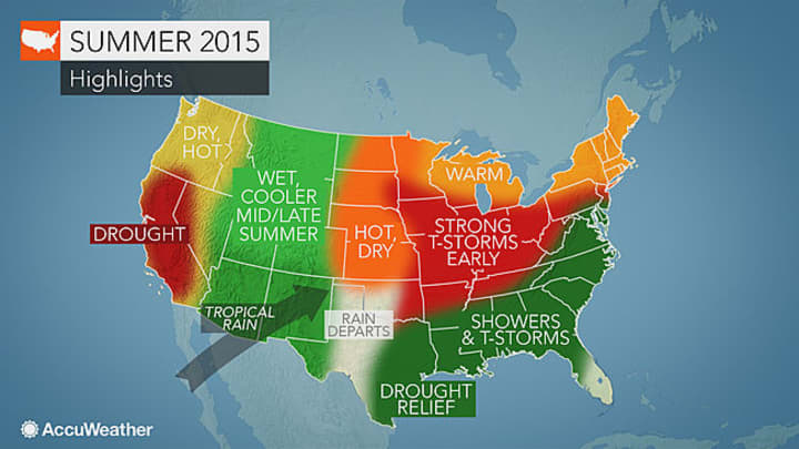 The northeast will experience multiple days with at least 90-degree temperatures this summer. 