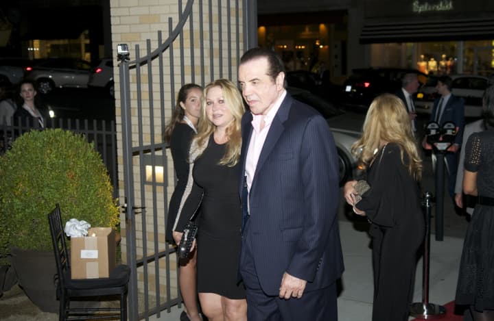 Chazz Palminteri and wife, Gianna, arrive at Friday&#x27;s bash.