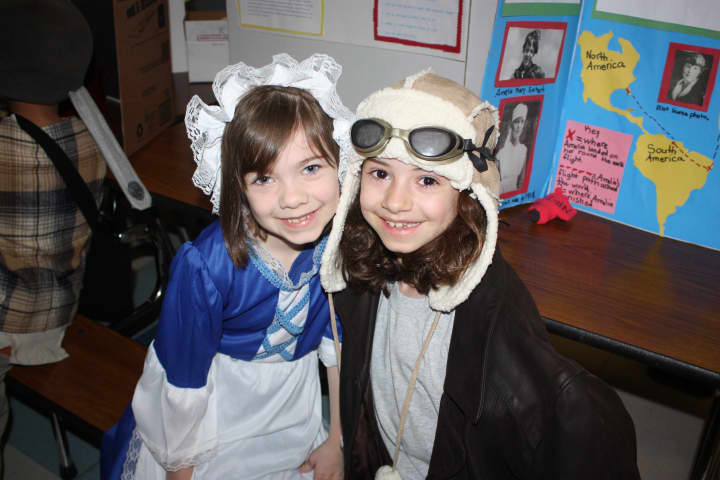 Second-grade students at Carrie E. Tompkins Elementary School in Croton-on-Hudson recently transformed into important people from history for Biography Day.