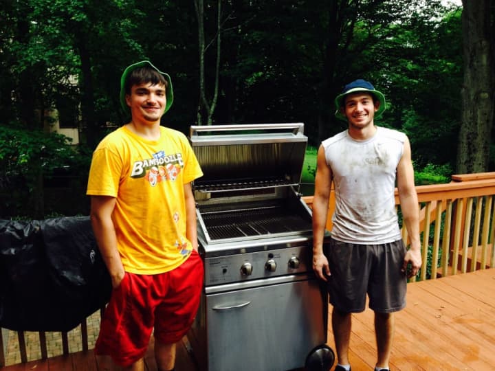 Frankie Gaudio and Max Golden are running a successful grill cleaning business in Armonk.