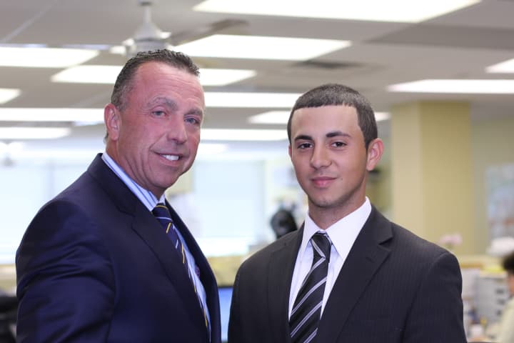 Statewide Abstract president Ken Meccia (left) and his son Michael, the White Plains agency&#x27;s newest account executive. 