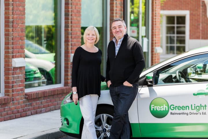 Steve Mochel and his wife, Laura Shuler, the founders of Fresh Green Light.