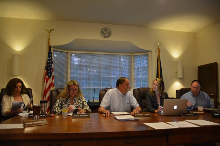 The Pound Ridge Town Board at its June 11 meeting.