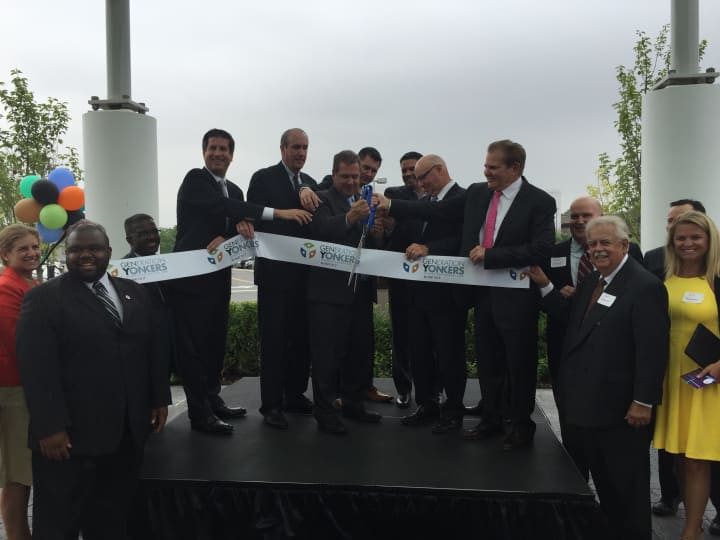 Officials cut the ribbon at the new Hyatt Place New York/Yonkers.