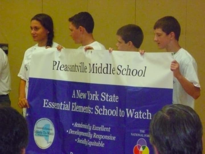 Pleasantville Middle School, members of the 5/6 and 7/8 Math Olympiad teams recently were recognized for their achievements.
