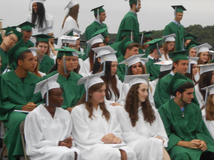 Students of Irvington High School eagerly awaited their names to be called as part of the Class of 2015.