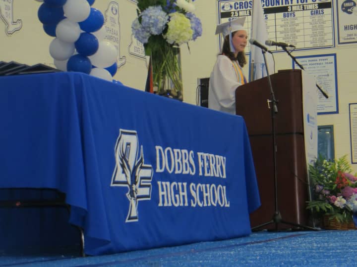 Dobbs Ferry High School Valedictorian Sasha Clarick is a classically trained pianist and track team captain headed to Middlebury College. &quot;We have been there for each other,&#x27;&#x27; Clarick said Saturday. &quot;Today is a celebration of how far we have come.&quot;