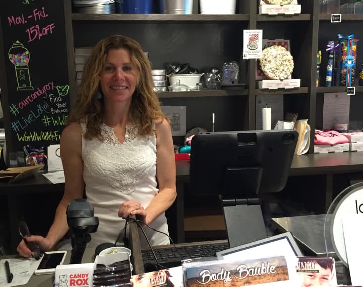 Edgemont resident Valerie Stone, owner of Candy Rox, with locations in Bronxville and Rye.