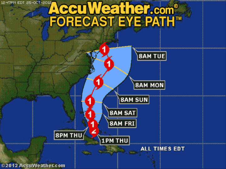 Hurricane Sandy is expected to have a large impact on the East Coast early next week. 